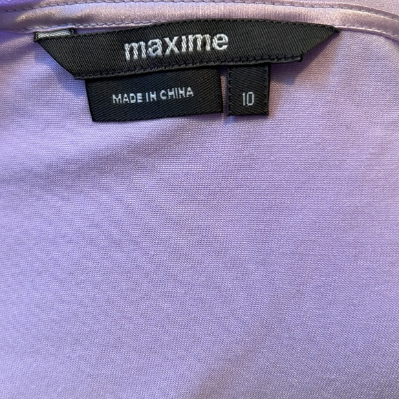 Maxime Lavender Satin Tank Top - Picture 5 of 5
